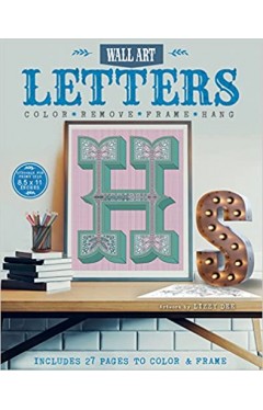 Letters: Color, Remove, Frame, Hang (Wall Art) - (PB)